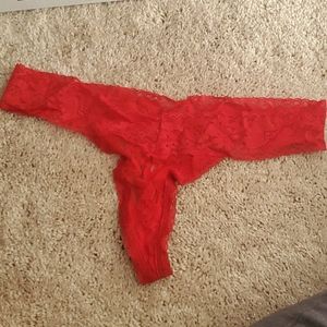 Red Victoria Secret thong